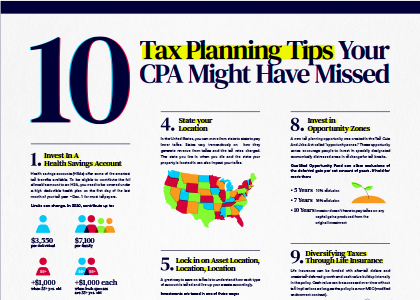 10 Tax Planning Tips Your CPA Might Have Missed